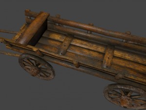 woodencart Modelo 3D