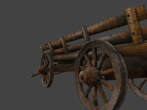 woodencart Modelo 3D