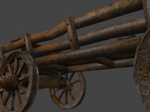 woodencart Modelo 3D