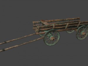 woodencart Modèle 3D