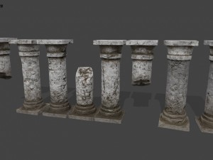 pillar set 3D-Modell