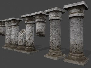 pillar set 3D Model