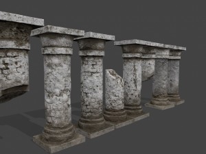 pillar set 3D Model