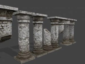 pillar set 3D Model