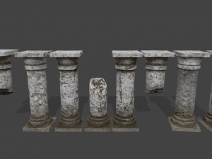 pillar set 3D Model