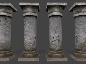 pillar set 3D Model