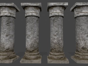 pillar set 3D Model