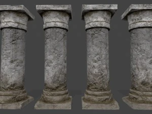 pillar set 3D Model