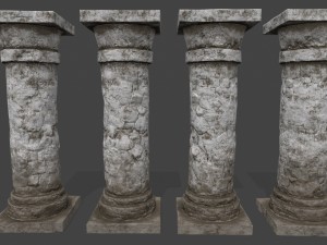 pillar set 3D Model