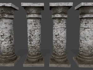 pillar set 3D Model