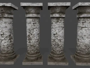 pillar set 3D Model