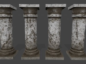 pillar set 3D Model