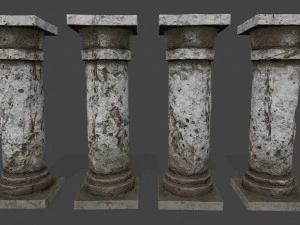 pillar set 3D Model