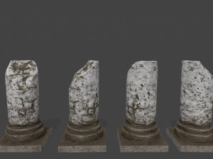 pillar set 3D Model