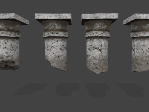 pillar set 3D Model