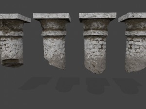 pillar set 3D Model
