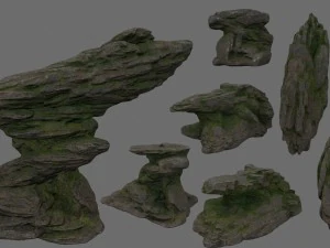 Steine ​​gesetzt 3D Modell