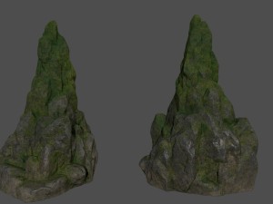 forest rocks Modèle 3D