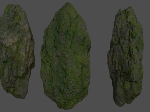 forest rocks Modèle 3D