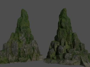 forest rocks 3D Model