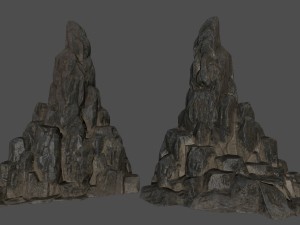 desert rocks set 3D Model