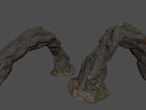desert rocks set 3D Model