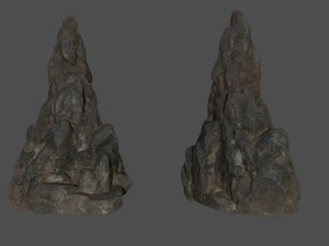 desert rocks set 3D Model