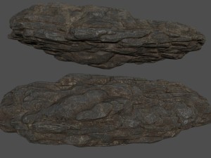 desert rocks set 3D Model