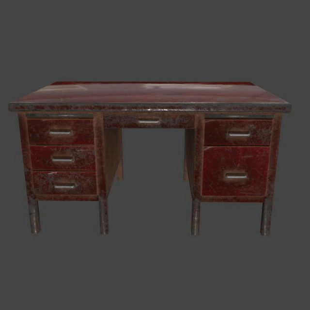 desk 3D Model .c4d .max .obj .3ds .fbx .stl .blend 