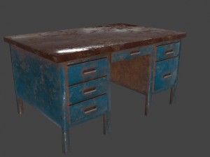 desk 2 3D 모델