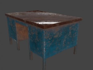 desk 2 3D 모델