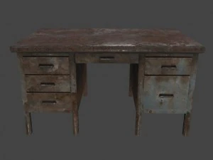 책상 3 3D 모델