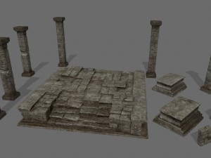 ruin set 3D Model