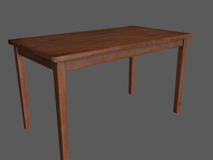 table Modelo 3D