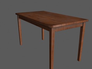 table Modelo 3D