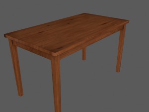table Modello 3D