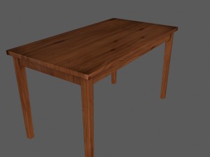 table Modello 3D