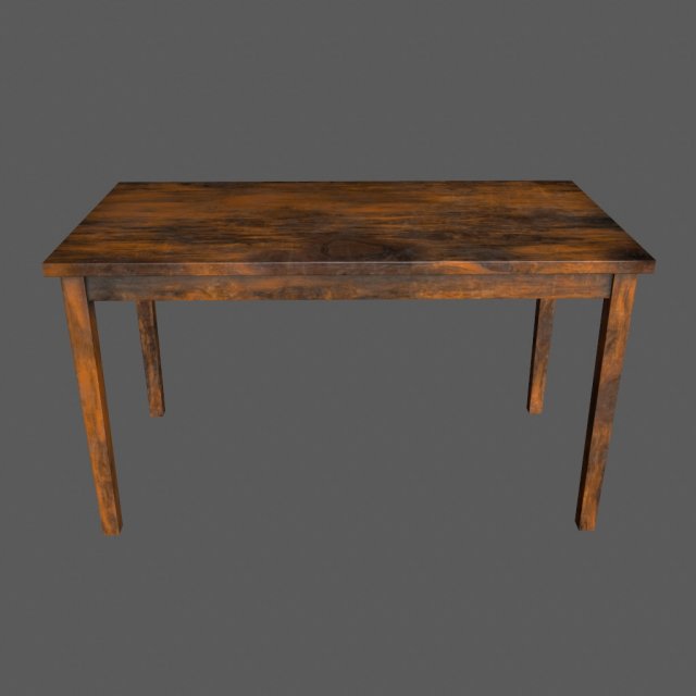 table 3D Model .c4d .max .obj .3ds .fbx .stl .blend 