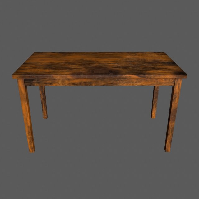 table 3D Model .c4d .max .obj .3ds .fbx .stl .blend 