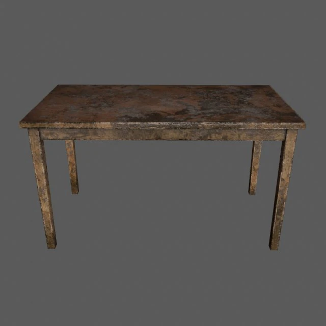 woodentable 3D Model .c4d .max .obj .3ds .fbx .stl .blend 
