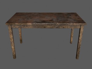 woodentable Modello 3D