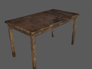woodentable Modelo 3D