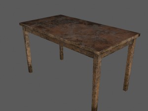 woodentable Modelo 3D