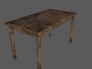 woodentable Modelo 3D