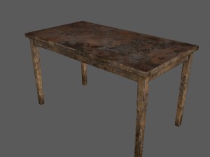 woodentable Modelo 3D