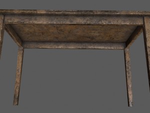 woodentable Modelo 3D