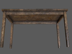 woodentable Modelo 3D