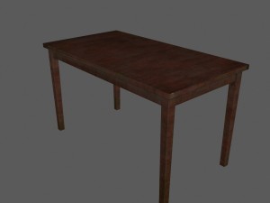 table 3Dモデル