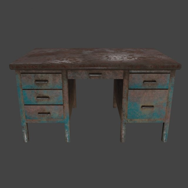desk 3D Model .c4d .max .obj .3ds .fbx .stl .blend 