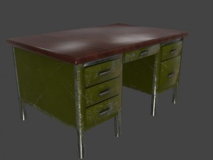 desk 3D 模型